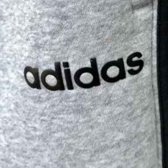 Adidas Light Gray 3 Stripe Athletic Pants Size 4XL - Picture 2 of 2